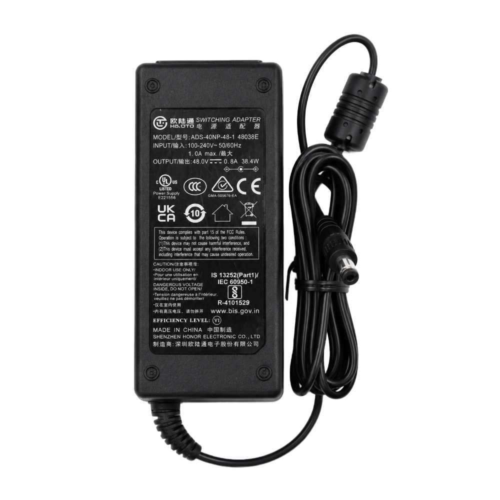 Branded CCTV Power Adapter 48V-0.8AMP DC Pin For NVR